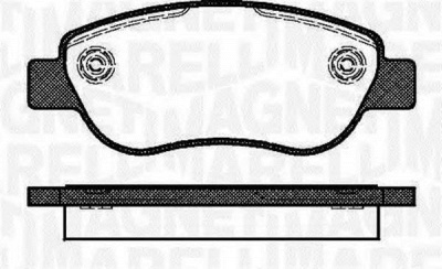 MAGNETI MARELLI 363916060693 -  Комплект тормозных колодок, дисковый тормоз